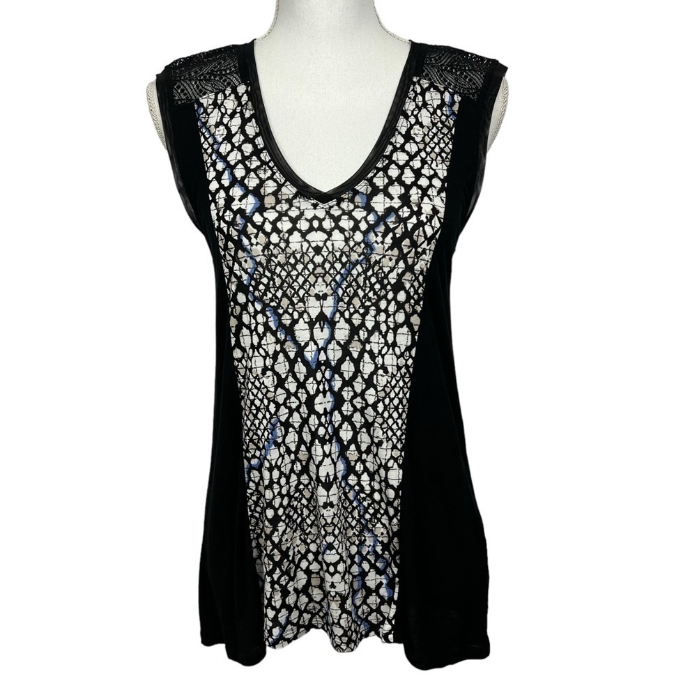 NWT Apt. 9 by Kohl’s Women’s Sleeveless Pullover Top Sz Small Multi Color V-Neck